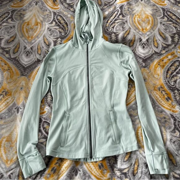 lululemon hooded define jacket creamy mint size 8 - Picture 1 of 4